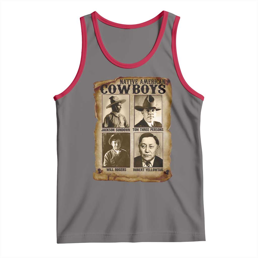 Native American Cowboy Legends Tank Top Vintage Western Rodeo - Wonder Print Shop