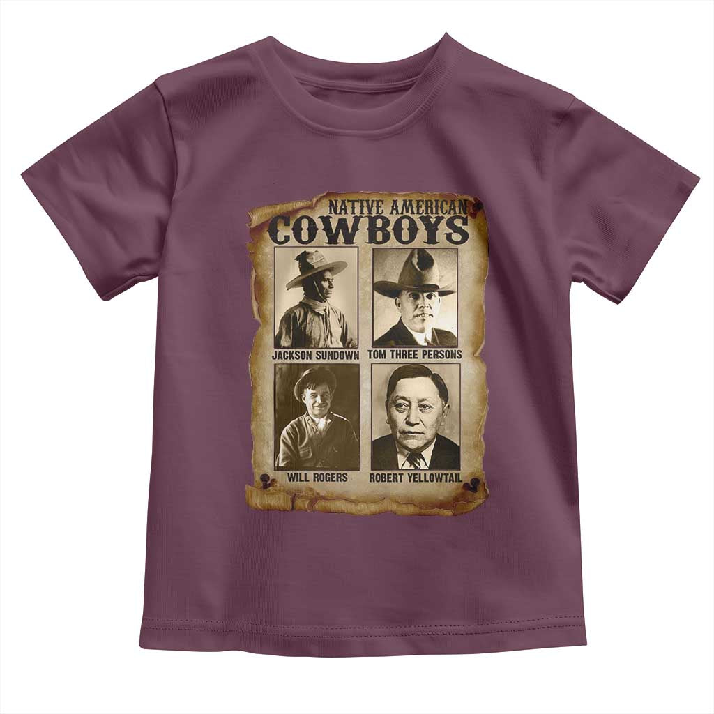 Native American Cowboy Legends Toddler T Shirt Vintage Western Rodeo - Wonder Print Shop
