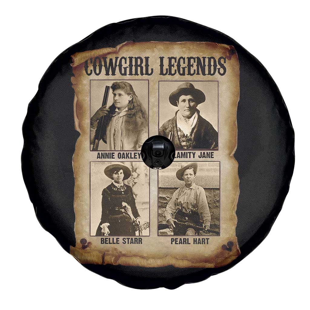 Cowgirl Legends Spare Tire Cover Vintage Legendary American Old West - Wonder Print Shop