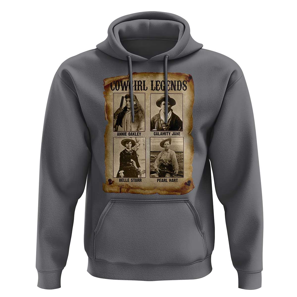 Cowgirl Legends Hoodie Vintage Legendary American Old West - Wonder Print Shop