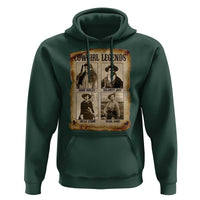 Cowgirl Legends Hoodie Vintage Legendary American Old West - Wonder Print Shop