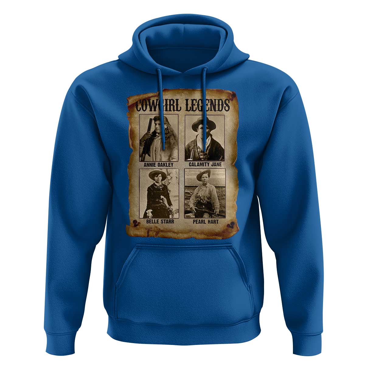 Cowgirl Legends Hoodie Vintage Legendary American Old West - Wonder Print Shop