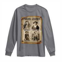 Cowgirl Legends Long Sleeve Shirt Vintage Legendary American Old West - Wonder Print Shop