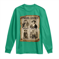 Cowgirl Legends Long Sleeve Shirt Vintage Legendary American Old West - Wonder Print Shop