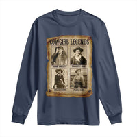 Cowgirl Legends Long Sleeve Shirt Vintage Legendary American Old West - Wonder Print Shop