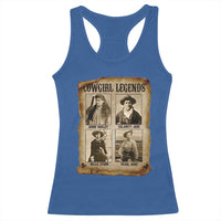 Cowgirl Legends Racerback Tank Top Vintage Legendary American Old West - Wonder Print Shop