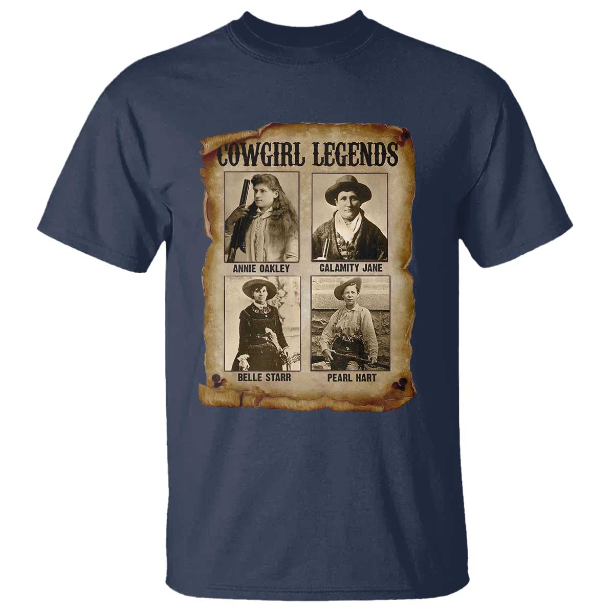 Cowgirl Legends T Shirt Vintage Legendary American Old West - Wonder Print Shop
