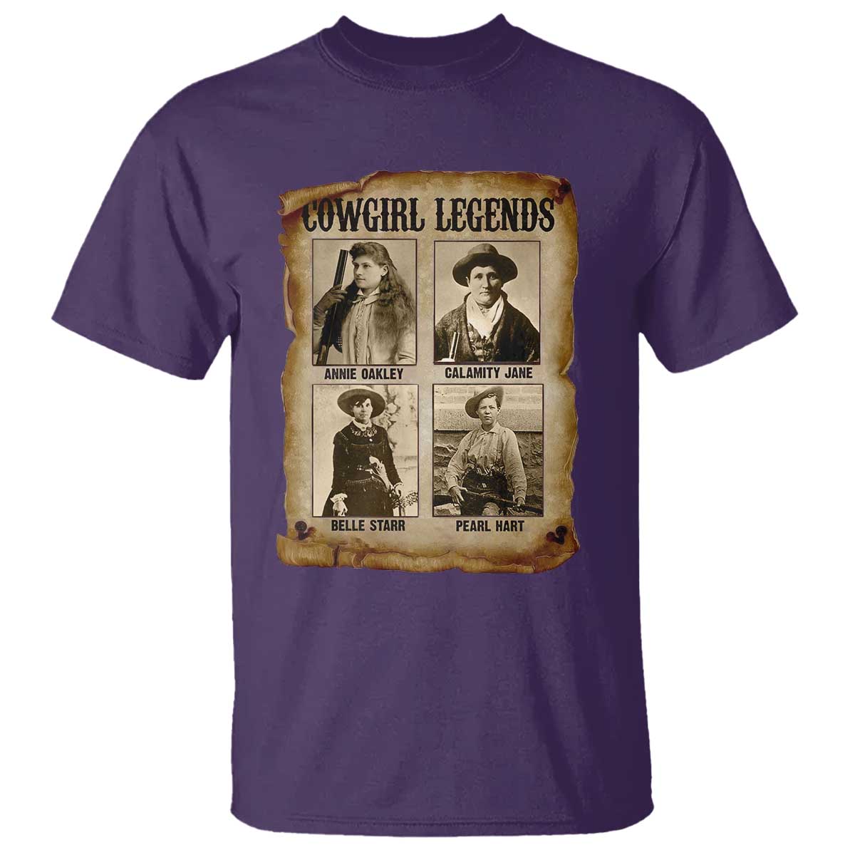 Cowgirl Legends T Shirt Vintage Legendary American Old West - Wonder Print Shop