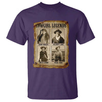 Cowgirl Legends T Shirt Vintage Legendary American Old West - Wonder Print Shop