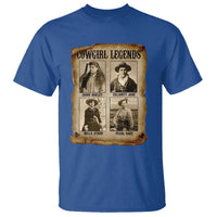 Cowgirl Legends T Shirt Vintage Legendary American Old West - Wonder Print Shop