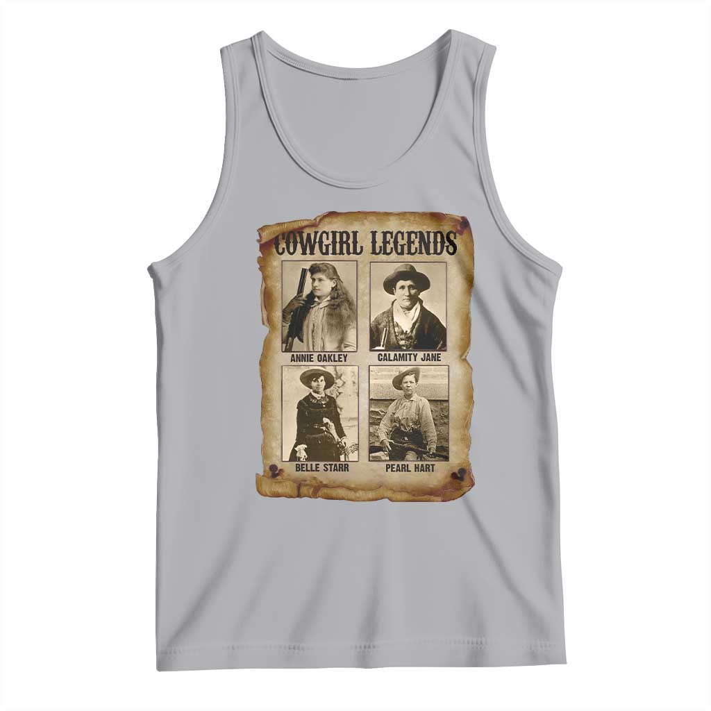 Cowgirl Legends Tank Top Vintage Legendary American Old West - Wonder Print Shop