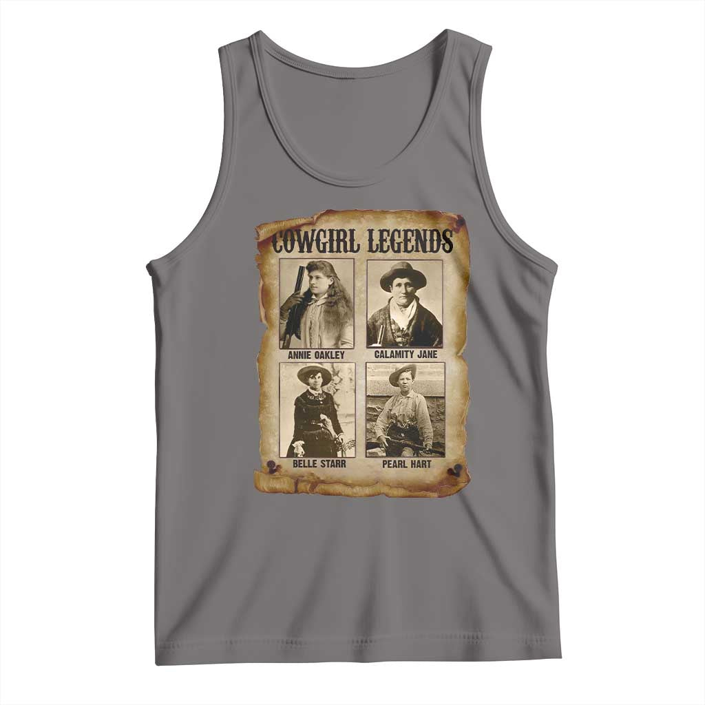 Cowgirl Legends Tank Top Vintage Legendary American Old West - Wonder Print Shop