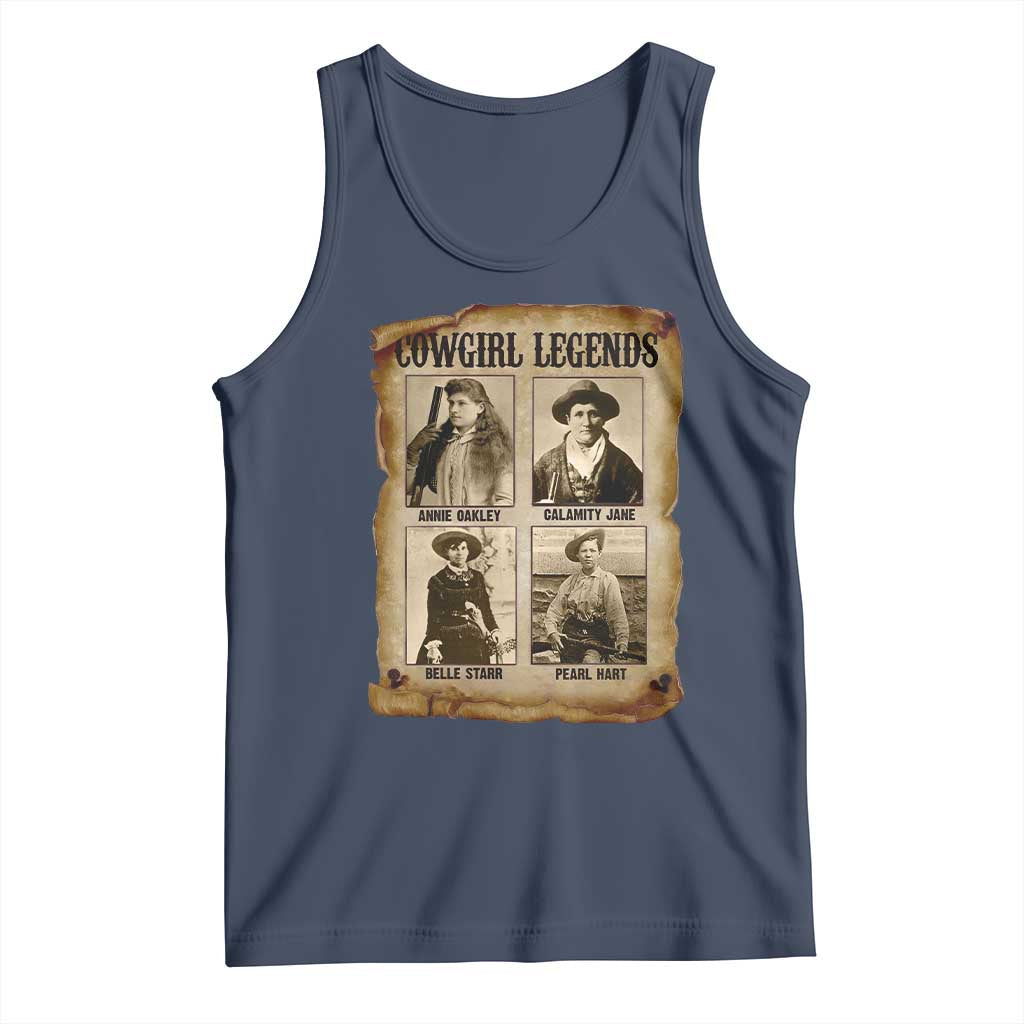 Cowgirl Legends Tank Top Vintage Legendary American Old West - Wonder Print Shop