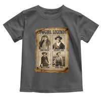 Cowgirl Legends Toddler T Shirt Vintage Legendary American Old West - Wonder Print Shop
