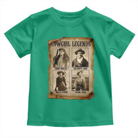 Cowgirl Legends Toddler T Shirt Vintage Legendary American Old West - Wonder Print Shop