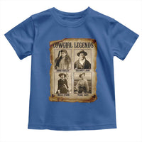 Cowgirl Legends Toddler T Shirt Vintage Legendary American Old West - Wonder Print Shop