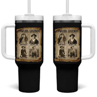 Cowgirl Legends Tumbler With Handle Vintage Legendary American Old West - Wonder Print Shop