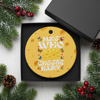 Funny Mike Who Cheese Hairy Ceramic Ornament Inappropriate Adult Humor - Wonder Print Shop