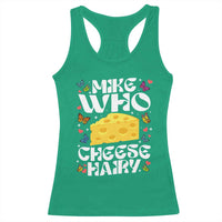 Funny Mike Who Cheese Hairy Racerback Tank Top Inappropriate Adult Humor - Wonder Print Shop