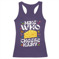 Funny Mike Who Cheese Hairy Racerback Tank Top Inappropriate Adult Humor - Wonder Print Shop