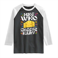 Funny Mike Who Cheese Hairy Raglan Shirt Inappropriate Adult Humor - Wonder Print Shop