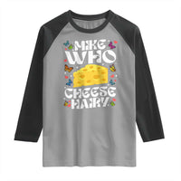 Funny Mike Who Cheese Hairy Raglan Shirt Inappropriate Adult Humor - Wonder Print Shop