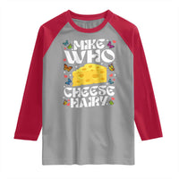 Funny Mike Who Cheese Hairy Raglan Shirt Inappropriate Adult Humor - Wonder Print Shop