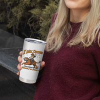 I Will Succeed Because I Am Insane Funny Cowgirl Riding Tiger Tumbler Cup