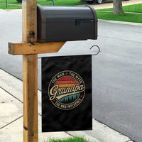 Grandpa The Man The Myth The Bad Influence Garden Flag Retro Forest Father's Day