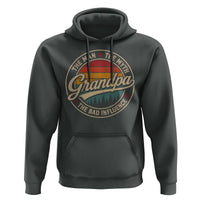 Grandpa The Man The Myth The Bad Influence Hoodie Retro Forest Father's Day