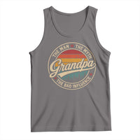 Grandpa The Man The Myth The Bad Influence Tank Top Retro Forest Father's Day