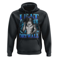 I Eat Drywall Funny Alpha Wolf Hoodie Stupid Brainrot Meme Edging Werewolf Boootleg Graphic