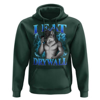 I Eat Drywall Funny Alpha Wolf Hoodie Stupid Brainrot Meme Edging Werewolf Boootleg Graphic