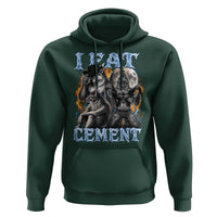 I Eat Cement Funny Alpha Wolf Meme Hoodie Stupid Brainrot Meme Edging Werewolf Boootleg Graphic