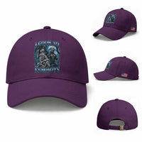 I Goon to Femboys Funny Edging Alpha Wolf Baseball Cap Stupid Brainrot Meme