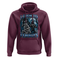 I Goon to Femboys Funny Edging Alpha Wolf Hoodie Stupid Brainrot Meme