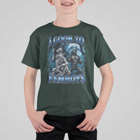 I Goon to Femboys Funny Edging Alpha Wolf T Shirt For Kid Stupid Brainrot Meme