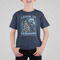 I Goon to Femboys Funny Edging Alpha Wolf T Shirt For Kid Stupid Brainrot Meme