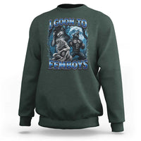 I Goon to Femboys Funny Edging Alpha Wolf Sweatshirt Stupid Brainrot Meme