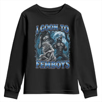 I Goon to Femboys Funny Edging Alpha Wolf Youth Sweatshirt Stupid Brainrot Meme