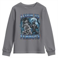 I Goon to Femboys Funny Edging Alpha Wolf Youth Sweatshirt Stupid Brainrot Meme