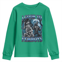 I Goon to Femboys Funny Edging Alpha Wolf Youth Sweatshirt Stupid Brainrot Meme