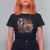 Funny Halloween T Shirt For Women I Love Bad Guys Scary Murderer Horror Skeleton Pumpkin Heart Rose - Wonder Print Shop