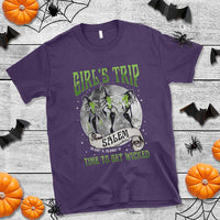 Halloween Witches T Shirt Girl's Trip Salem Time To Get Wicked Moon - Wonder Print Shop