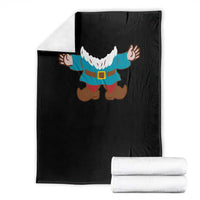 Funny Halloween Throw Blanket Garden Gnome Body Costume Beard - Wonder Print Shop