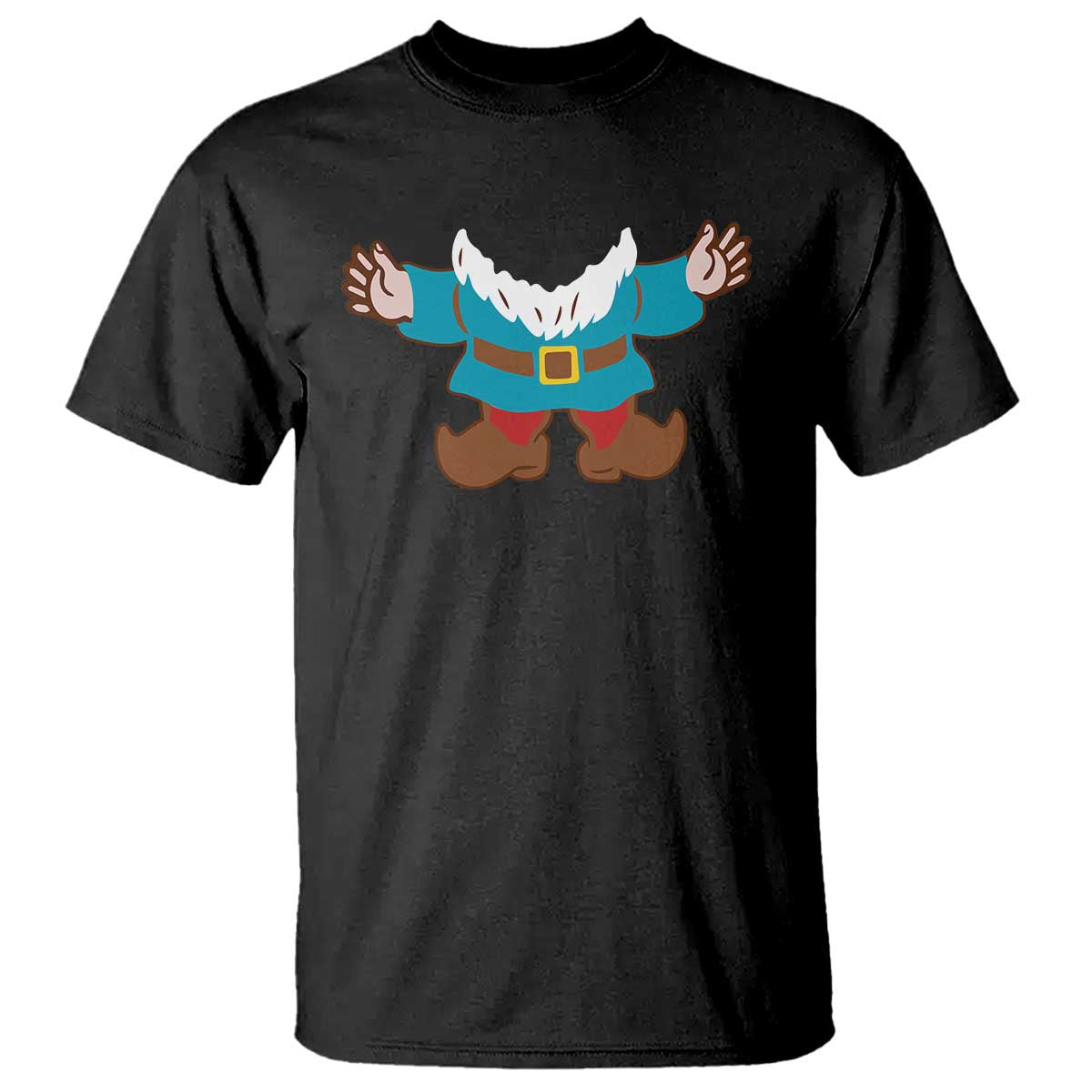 Funny Halloween T Shirt Garden Gnome Body Costume Beard - Wonder Print Shop