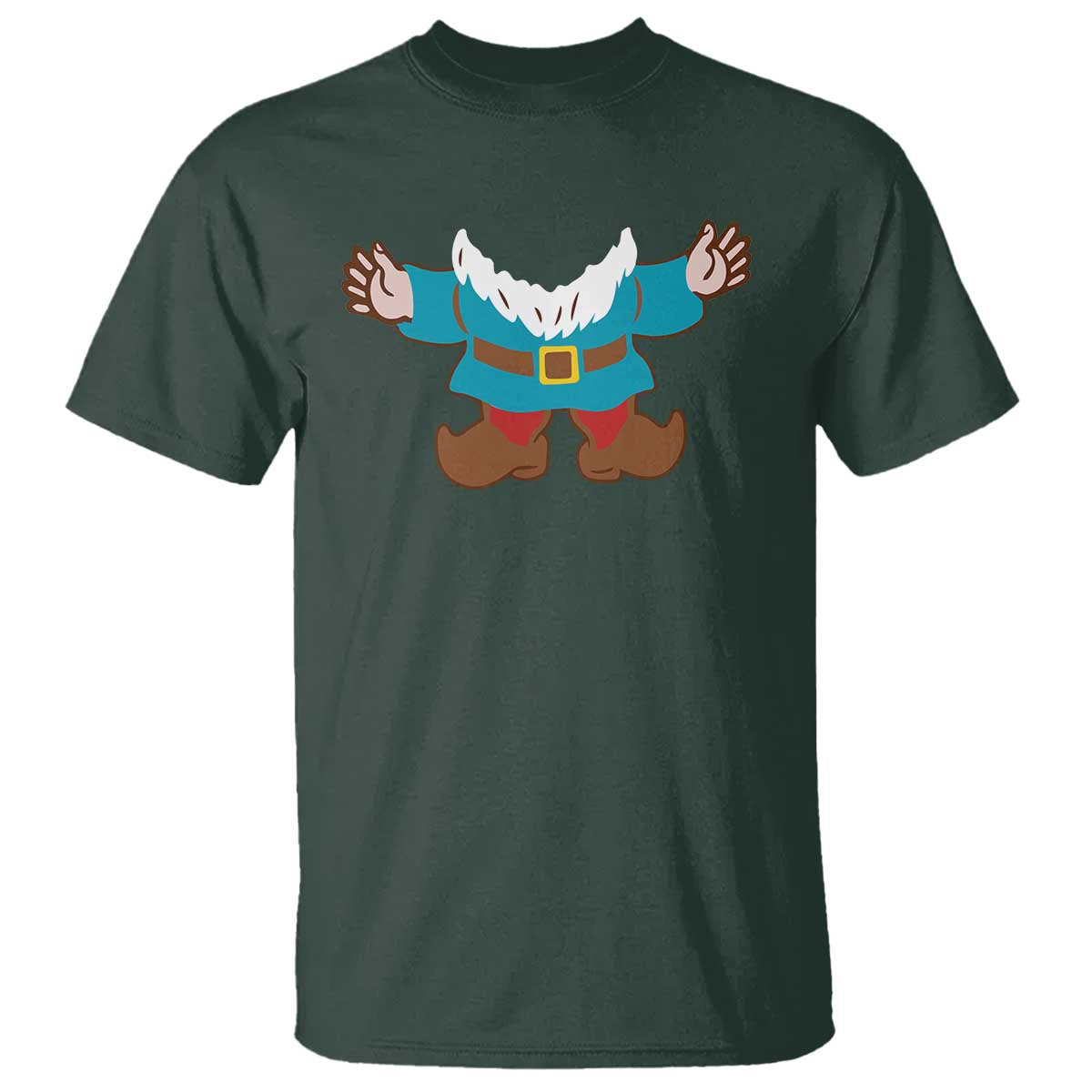 Funny Halloween T Shirt Garden Gnome Body Costume Beard - Wonder Print Shop