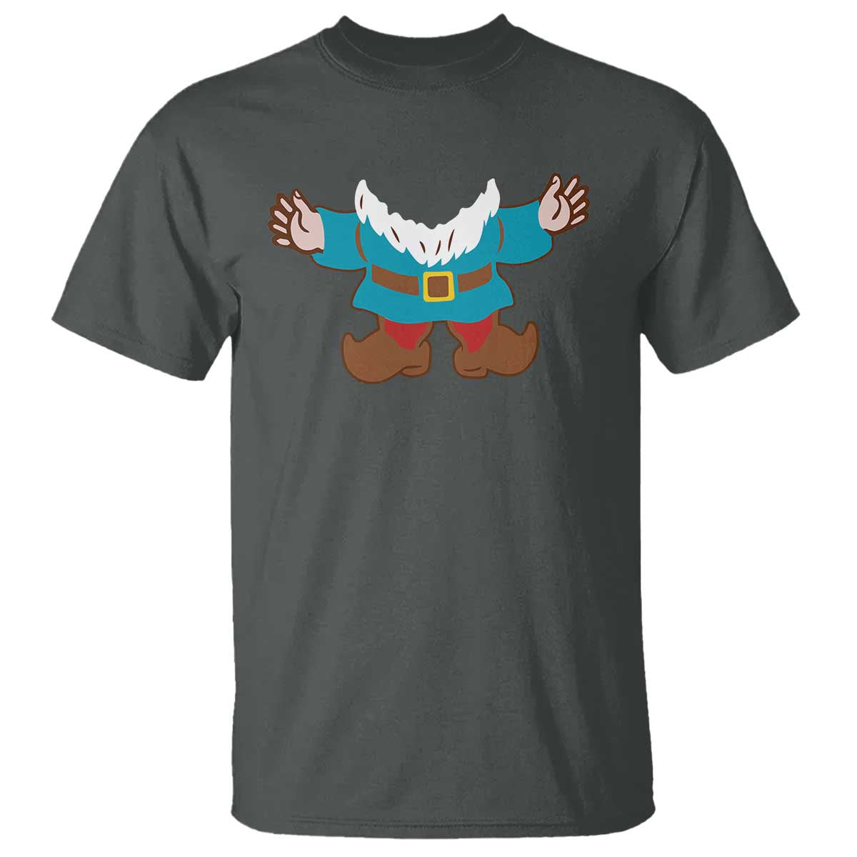 Funny Halloween T Shirt Garden Gnome Body Costume Beard - Wonder Print Shop