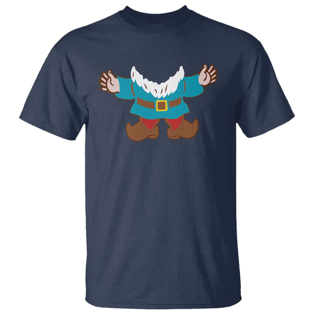 Funny Halloween T Shirt Garden Gnome Body Costume Beard - Wonder Print Shop