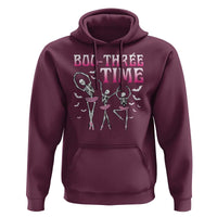 Funny Halloween Ballet Hoodie Boo Three Time Bourree Skeleton Dancer Bat - Wonder Print Shop